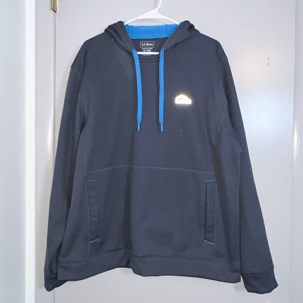 L.L. Bean Men's Slightly Fitted Hoodie Grey Size XL-Reg